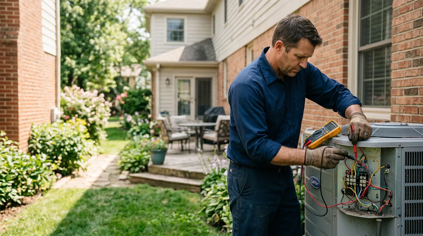 HVAC technician working near Dunn, NC